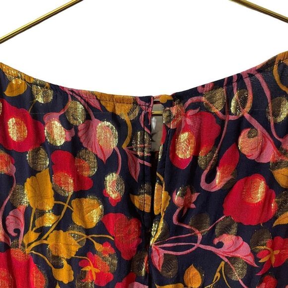 SALONI Floral Tiered A Line Mini Dress Size 2 - Picture 9 of 13